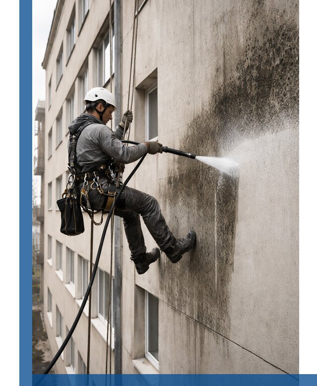 Профессиональная очистка фасадов от плесени в Холмске