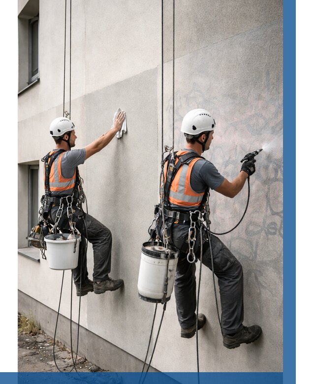 Антиграффити покрытие фасада в Холмске от 616 р. | ВЫСОТНИК-Хлм