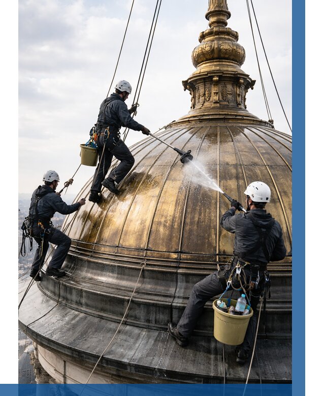 Мойка куполов и шпилей в Холмске от 8217 р. - заказать | ВЫСОТНИК-Хлм