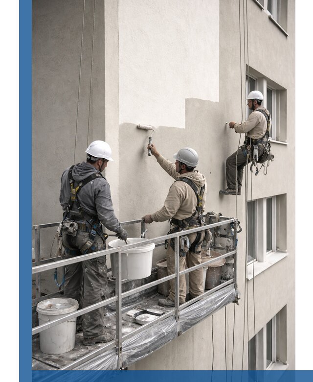 Покраска оштукатуренного фасада в Холмске под ключ с гарантией