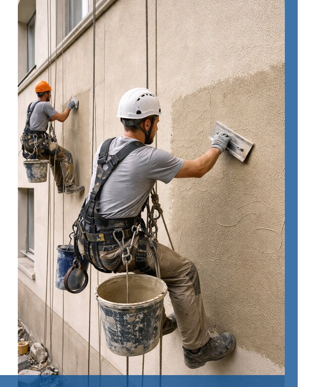 Декоративная штукатурка фасада в Холмске от 1233 р. | ВЫСОТНИК-Хлм