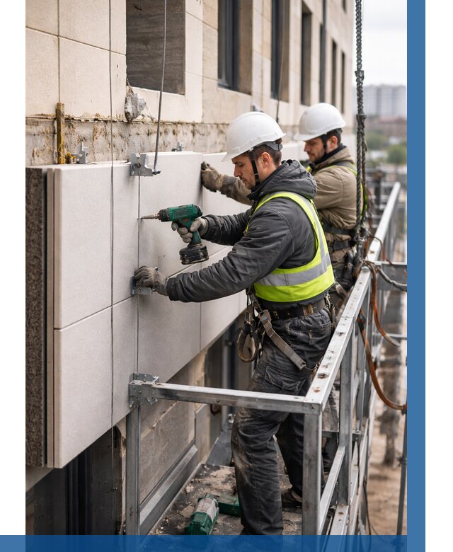 Монтаж фасадных термопанелей в Холмске от 1541 р. | ВЫСОТНИК-Хлм