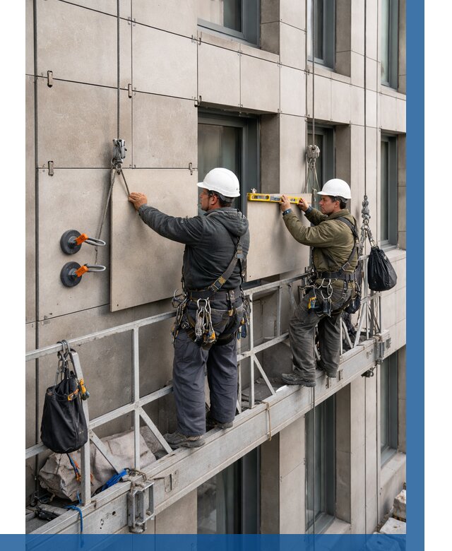 Монтаж керамогранита на фасад в Холмске от 2568 р. | ВЫСОТНИК-Хлм