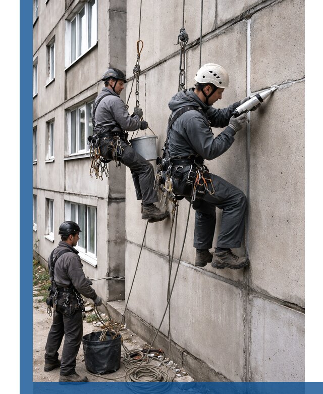 Герметизация межпанельных швов в Холмске с гарантией герметичности