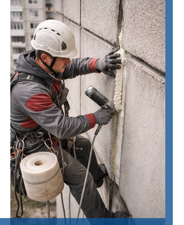 Утепление межпанельных швов в Холмске от 719 р. | ВЫСОТНИК-Хлм