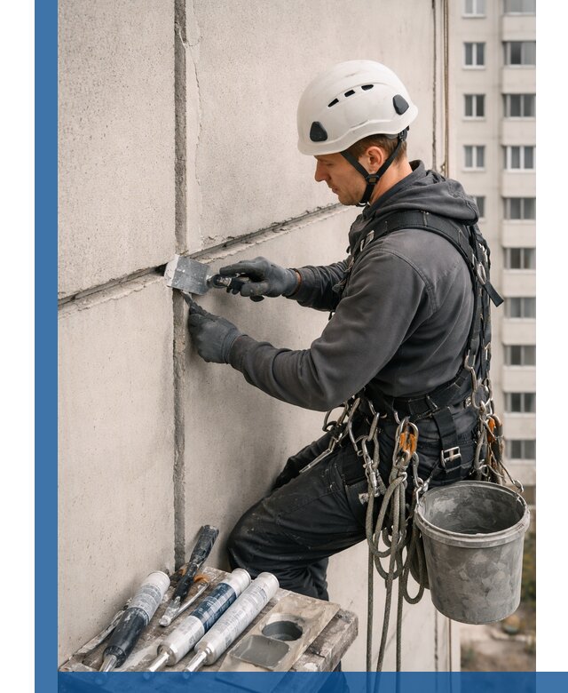 Ремонт межпанельных швов в Холмске герметизация и восстановление