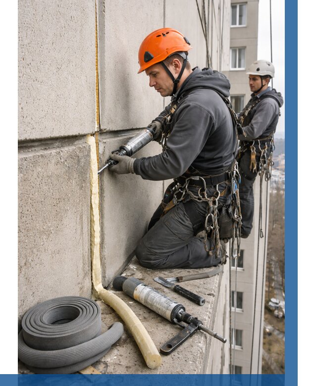 Теплый шов межпанельные швы в Холмске от 719 р. | ВЫСОТНИК-Хлм