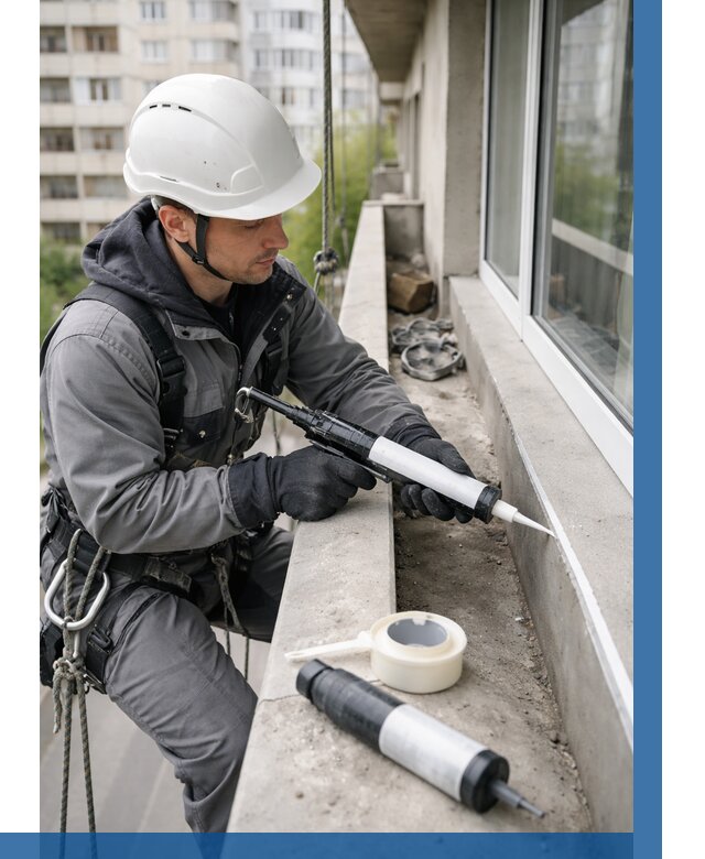 Герметизация швов лоджии в Холмске от 4622 р. | ВЫСОТНИК-Хлм