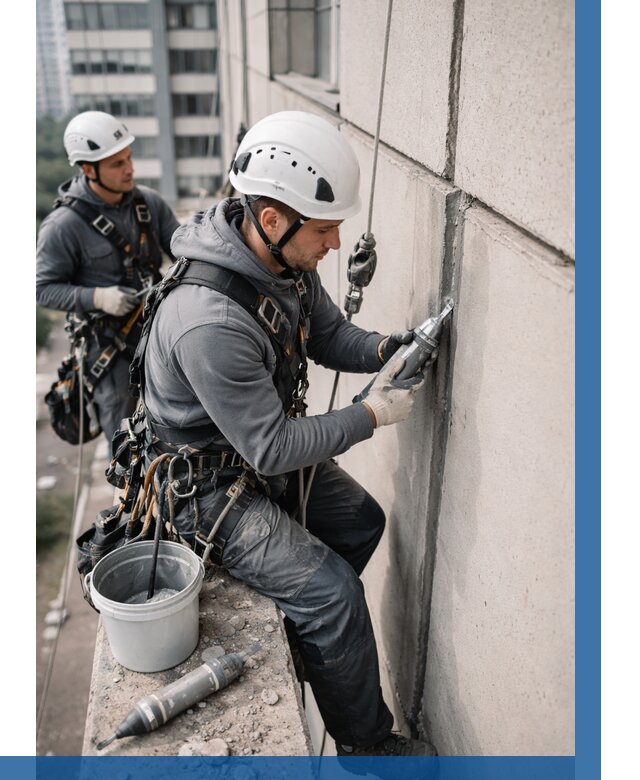 Ремонт деформационных швов здания в Холмске от 1027 р. | ВЫСОТНИК-Хлм