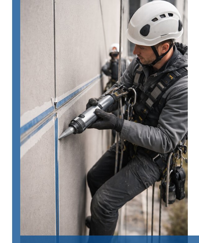 Герметизация стыков фасадных панелей в Холмске качественно и быстро