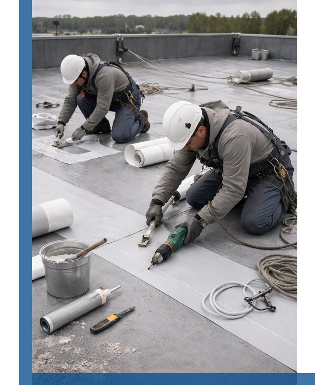 Ремонт мембранной кровли в Холмске качественно и с гарантией