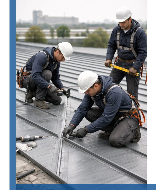 Ремонт фальцевой кровли в Холмске срочно и качественно