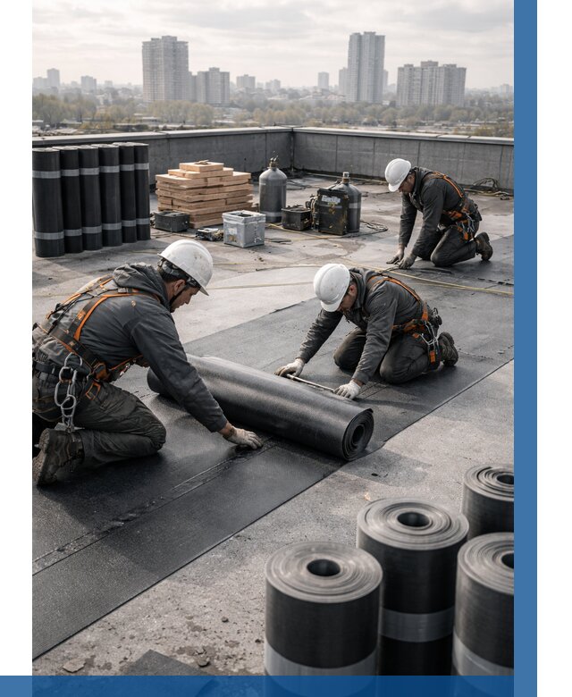 Монтаж мягкой кровли под ключ в Холмске от 462 р. | ВЫСОТНИК-Хлм