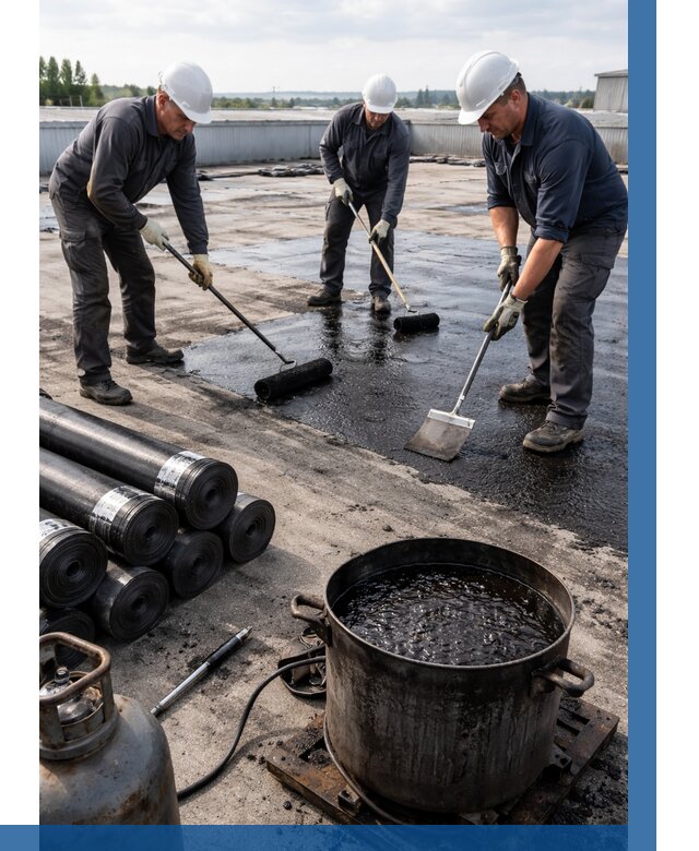 Гидроизоляция кровли мастикой в Холмске от 616 р. | ВЫСОТНИК-Хлм