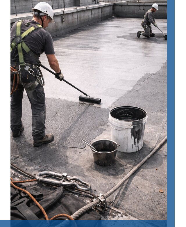 Гидроизоляция кровли жидкой резиной в Холмске от 514 р. | ВЫСОТНИК-Хлм