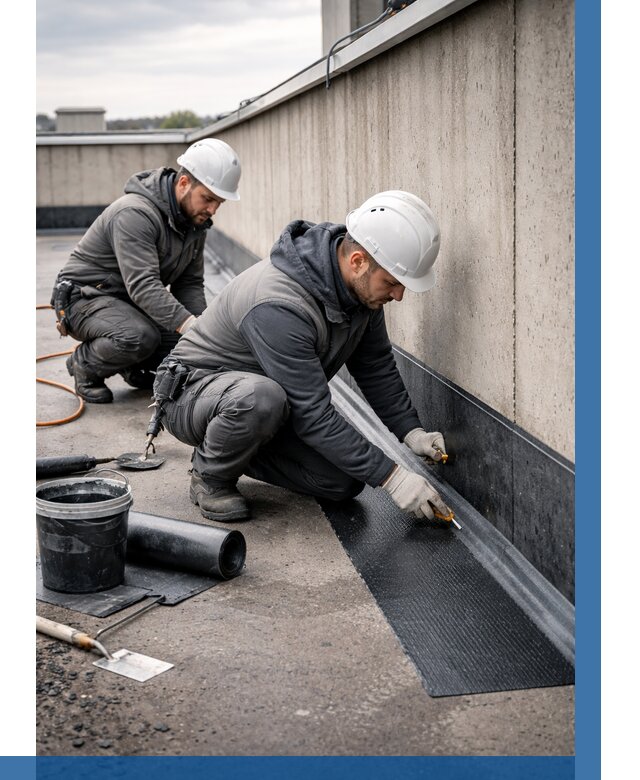 Гидроизоляция примыканий на кровле в Холмске от 924 р. | ВЫСОТНИК-Хлм