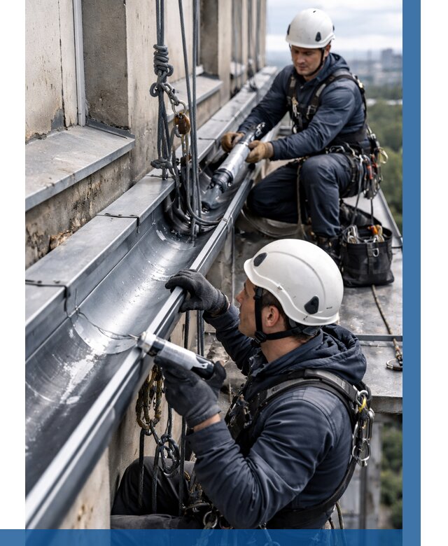 Ремонт водосточных желобов в Холмске от 6676 р. | ВЫСОТНИК-Хлм