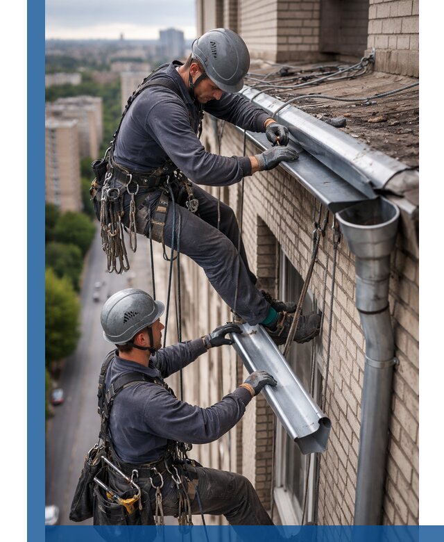 Ремонт водосточных желобов в Холмске, быстро и качественно