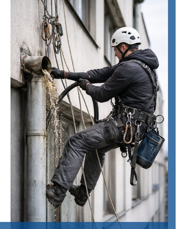 Прочистка водосточных труб в Холмске от 3595 р. | ВЫСОТНИК-Хлм