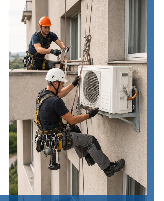 Монтаж внешнего блока кондиционера в Холмске от 6676 р. | ВЫСОТНИК-Хлм