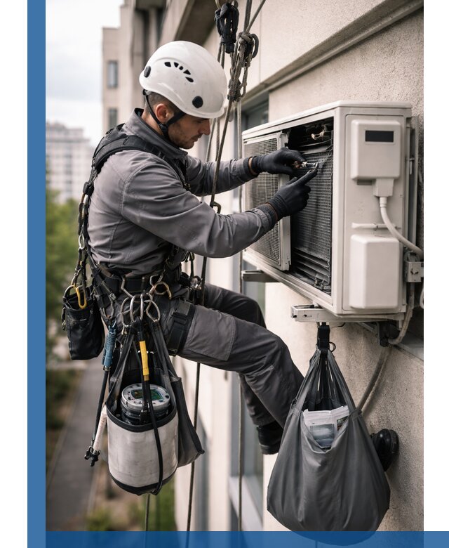 Обслуживание внешнего блока кондиционера в Холмске профессионально