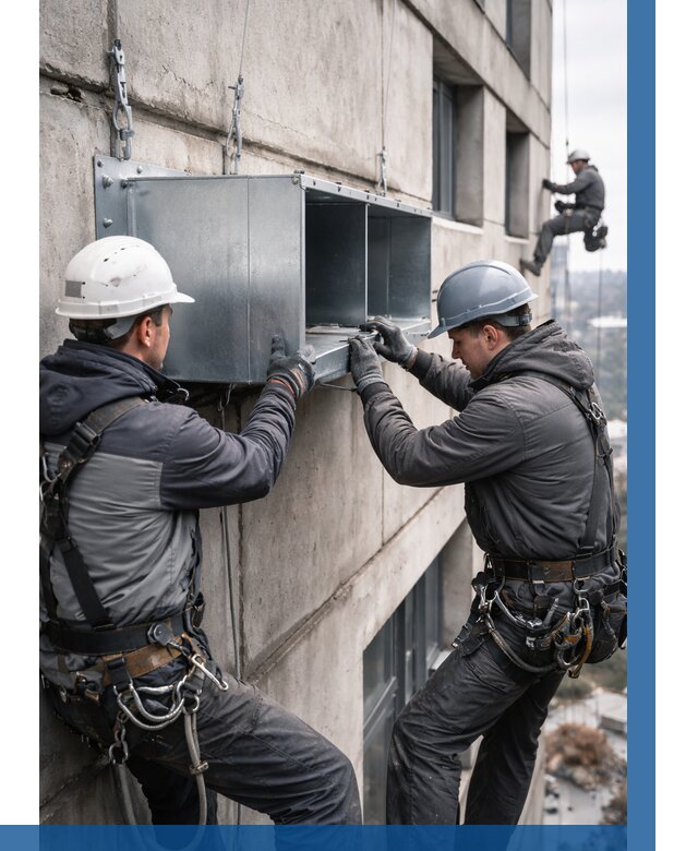 Монтаж вентиляционных коробов в Холмске от 3081 р. | ВЫСОТНИК-Хлм