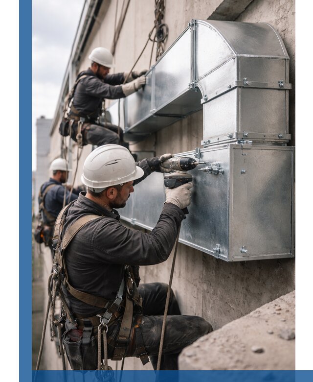 Профессиональный монтаж вентиляционных коробов в Холмске под ключ