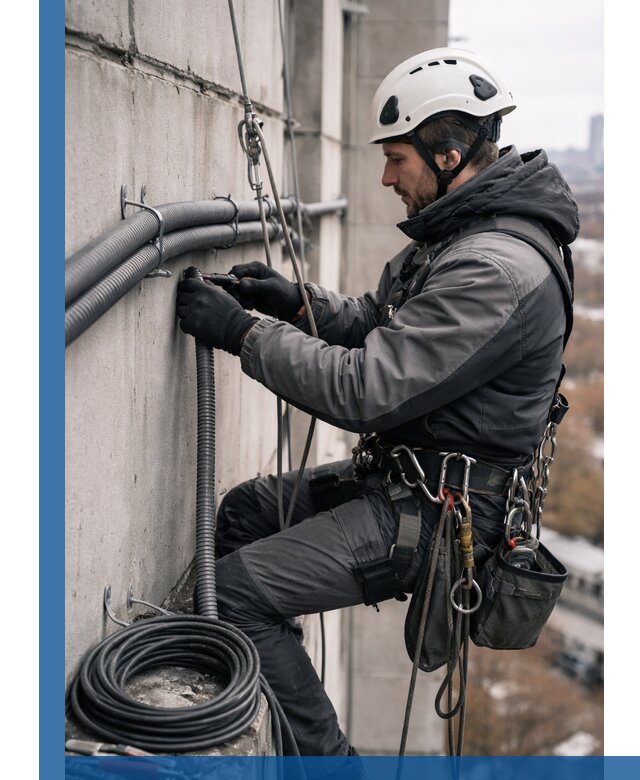 Профессиональный монтаж гофры для кабеля в Холмске с гарантией