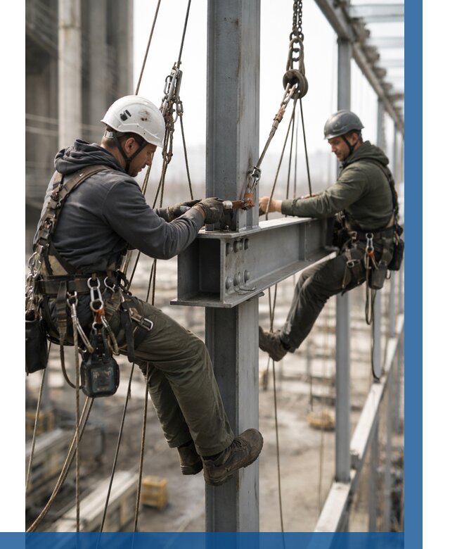 Монтаж металлоконструкций на высоте в Холмске от 3595 р. | ВЫСОТНИК-Хлм