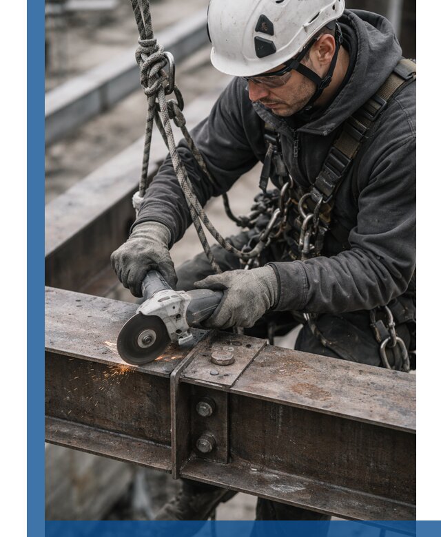 Резка металла на высоте в Холмске для зданий и конструкций