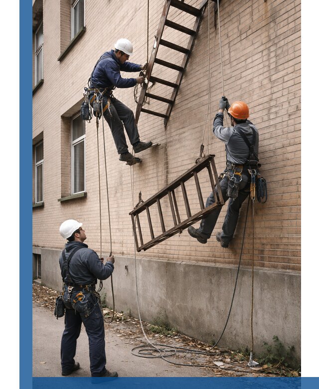 Демонтаж пожарной лестницы в Холмске быстро и безопасно