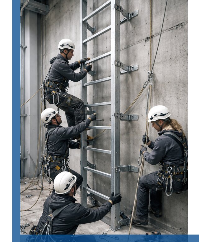 Монтаж металлических лестниц в Холмске под ключ со гарантией