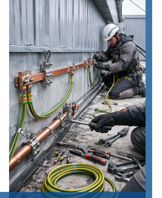 Монтаж заземления здания в Холмске от 25678 р. | ВЫСОТНИК-Хлм