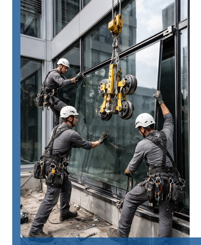 Структурное остекление фасадов в Холмске монтаж и обслуживание