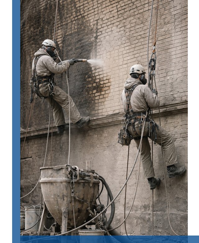 Пескоструйная очистка фасадов в Холмске профессионально