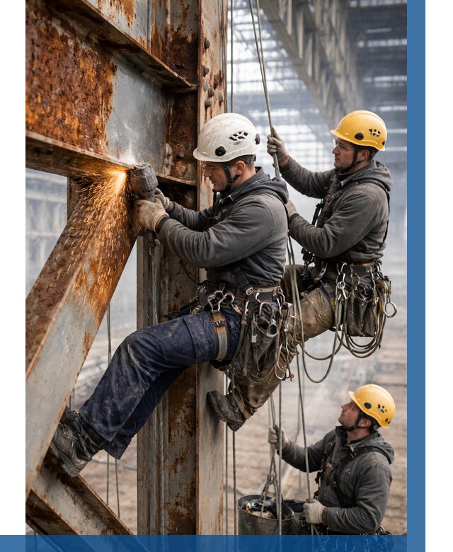 Зачистка металла от ржавчины в Холмске от 359 р. | ВЫСОТНИК-Хлм