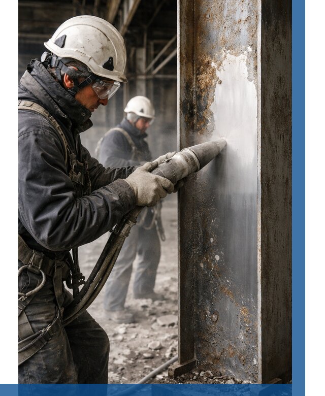 Удаление старой краски с металла в Холмске от 462 р. | ВЫСОТНИК-Хлм