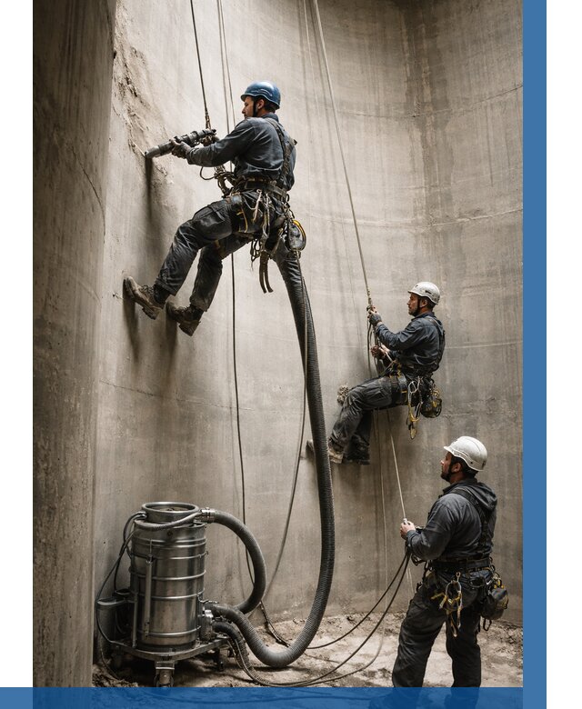 Зачистка силосов в Холмске от 4622 р. Договор и смета ВЫСОТНИК-Хлм