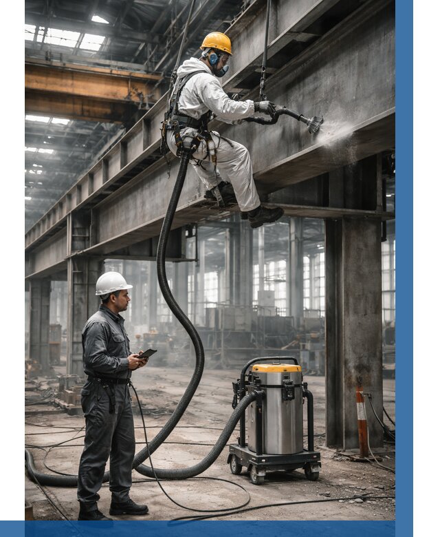 Обеспыливание конструкций в цехе в Холмске от 4314 р. | ВЫСОТНИК-Хлм