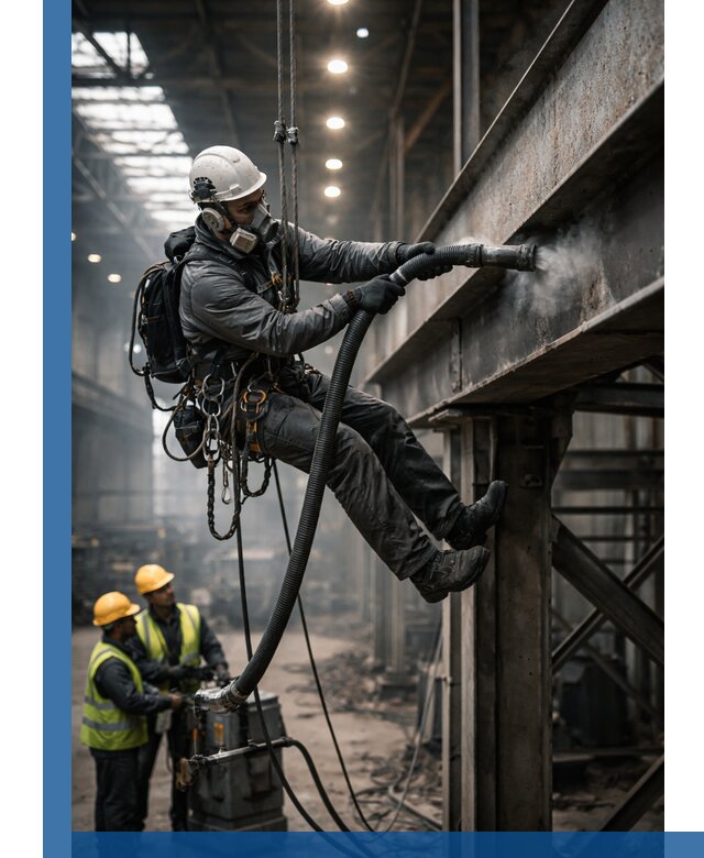 Обеспыливание конструкций в цехах промышленного производства в Холмске