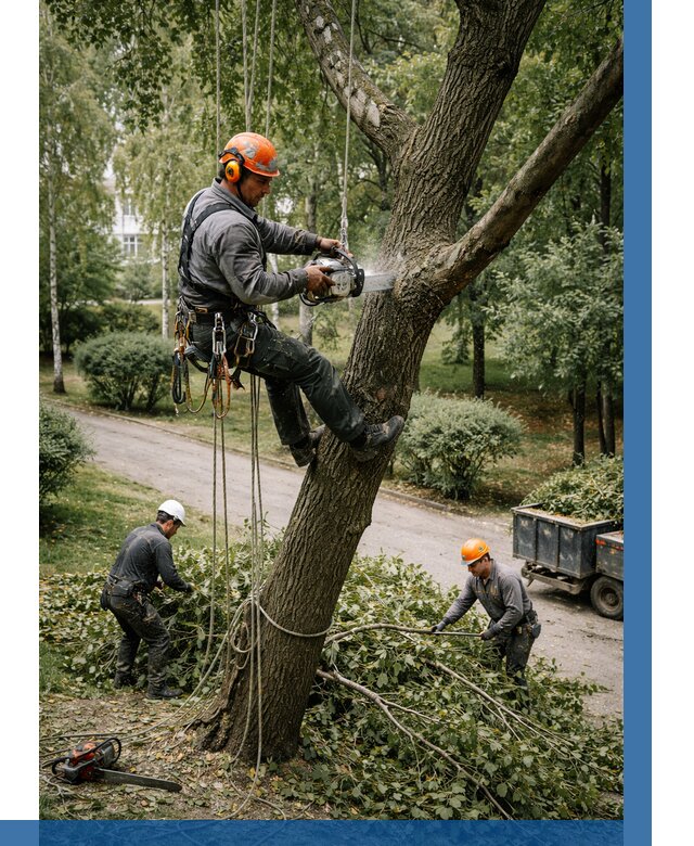 Кронирование деревьев в Холмске от 6676 р. | ВЫСОТНИК-Хлм