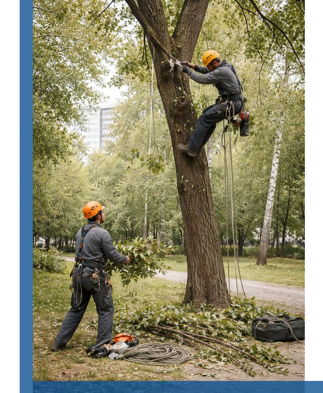 Санитарная обрезка деревьев в Холмске, профессионально и безопасно