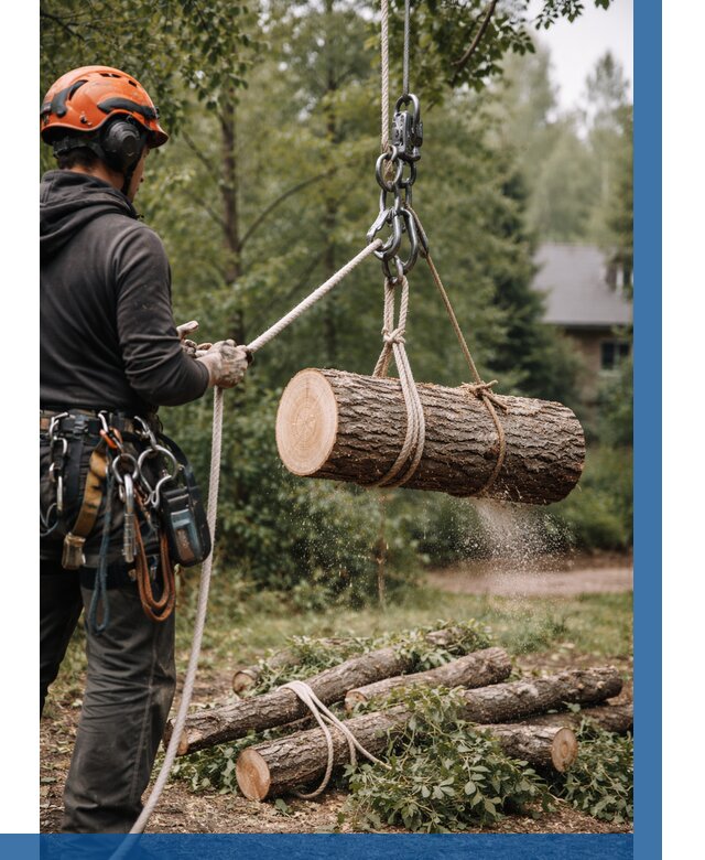 Валка деревьев частями в Холмске от 7703 р. | ВЫСОТНИК-Хлм
