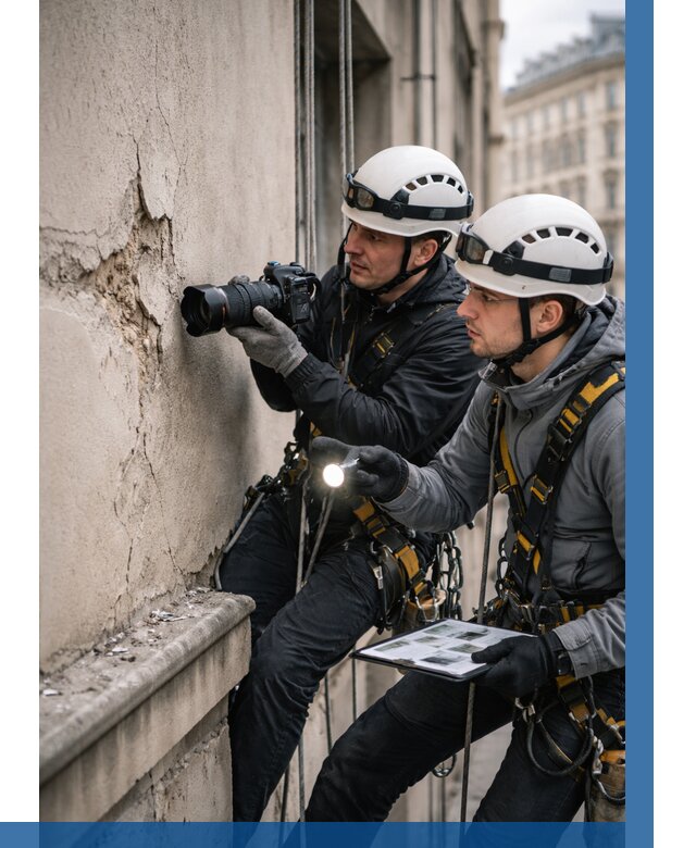 Фотофиксация дефектов фасада в Холмске от 4622 р. | ВЫСОТНИК-Хлм