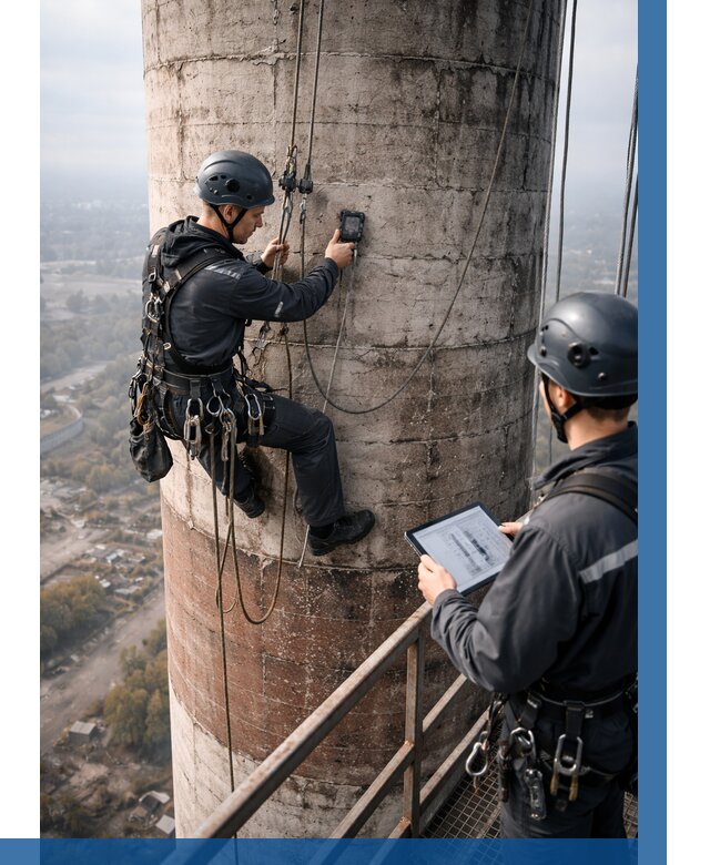 Обследование дымовой трубы в Холмске от 8217 р. | ВЫСОТНИК-Хлм