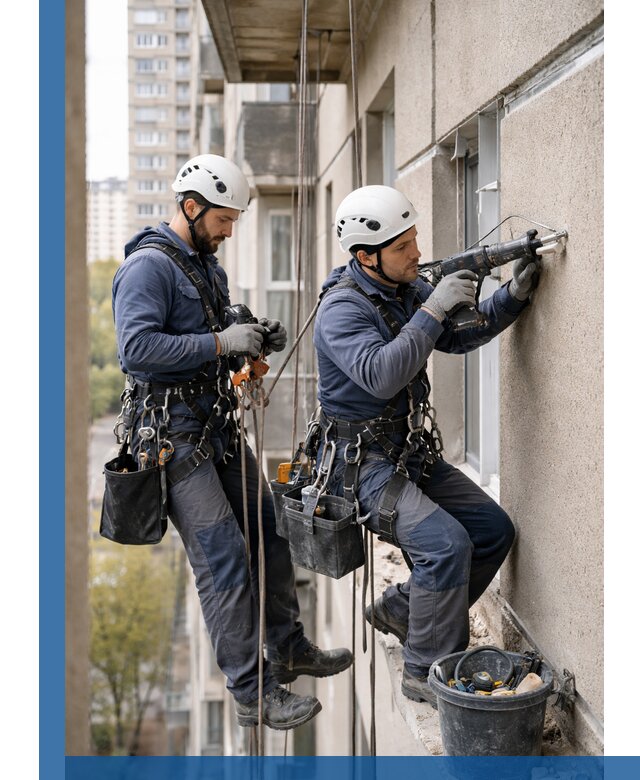 Промышленные альпинисты высотные работы и монтаж в Холмске